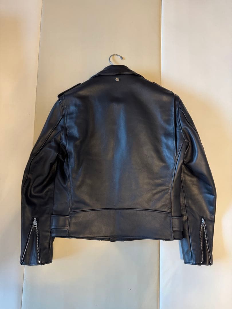 Schott Black Leather Jacket Size 40 #QYBLGV