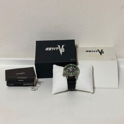 Kamen Rider V3 45th Anniversary Citizen Wind-Up Watch #QY01B8