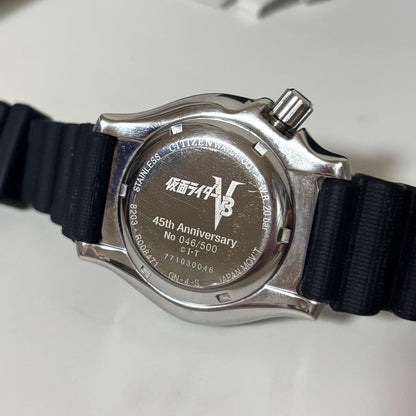 Kamen Rider V3 45th Anniversary Citizen Wind-Up Watch #QY01B8