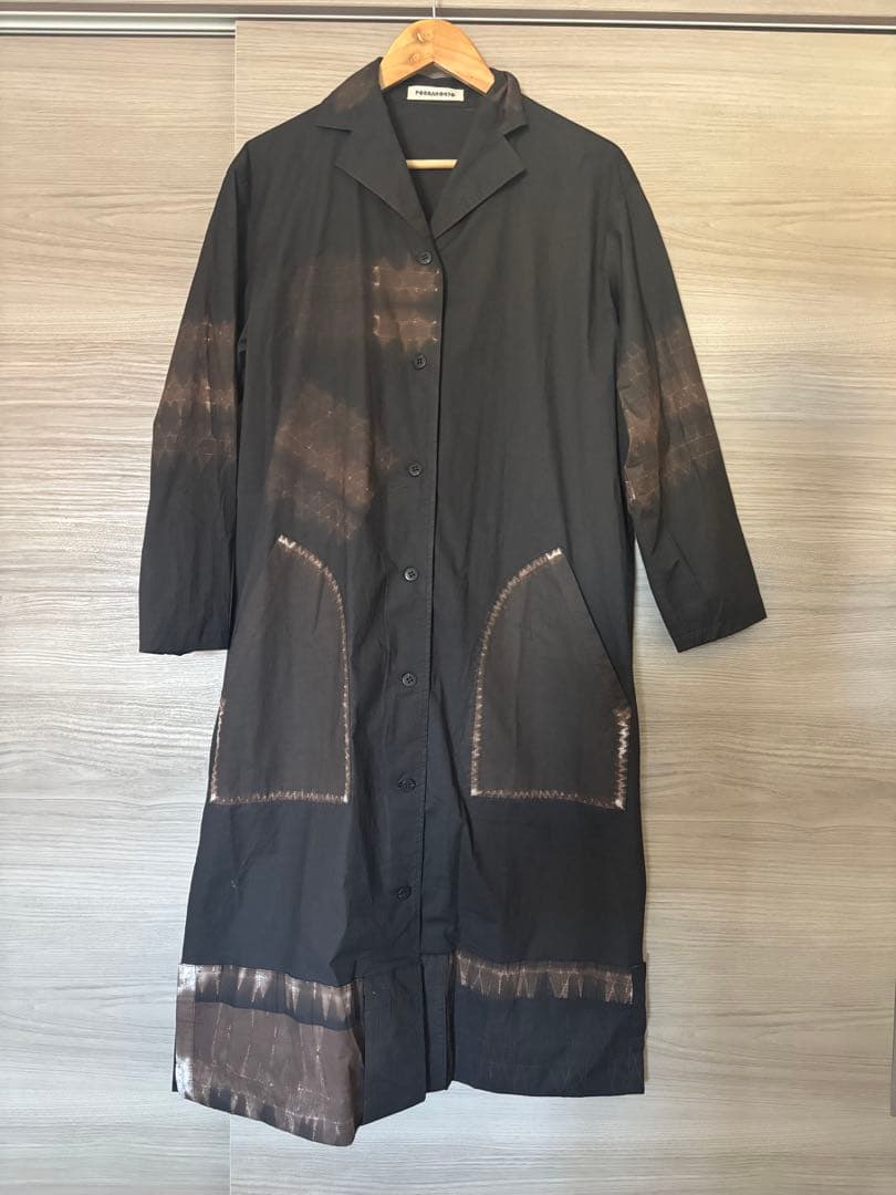 Issey Miyake long-sleeved shirt, discharge dyed #QYFVBT