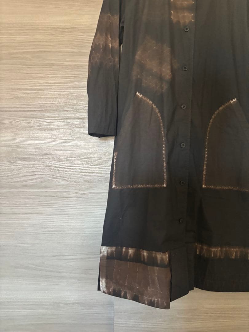 Issey Miyake long-sleeved shirt, discharge dyed #QYFVBT