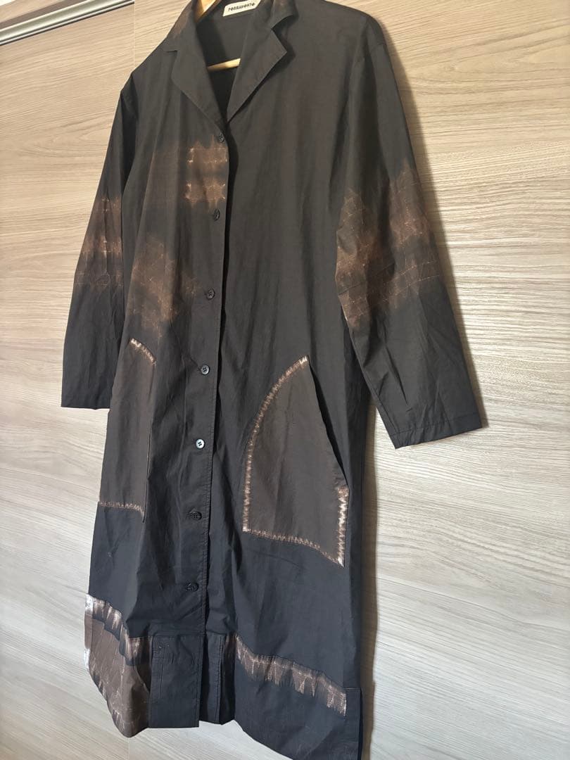 Issey Miyake long-sleeved shirt, discharge dyed #QYFVBT