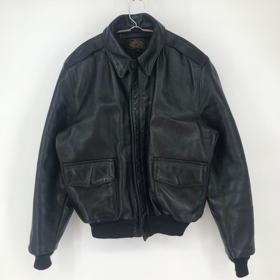VANSON Leather Jacket Black A-2 TALON #QYAIQM