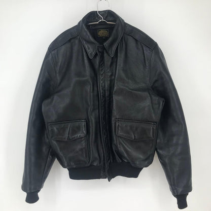 VANSON Leather Jacket Black A-2 TALON #QYAIQM