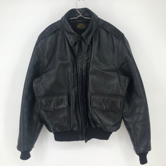 VANSON Leather Jacket Black A-2 TALON #QYAIQM