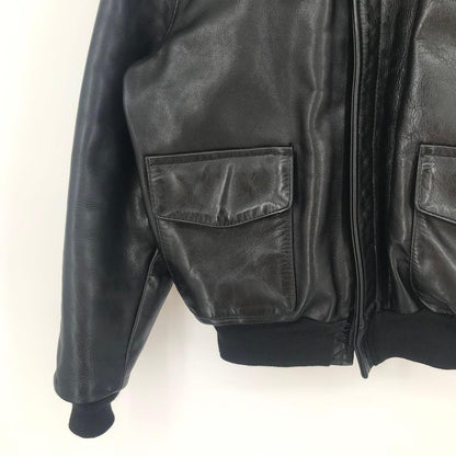 VANSON Leather Jacket Black A-2 TALON #QYAIQM