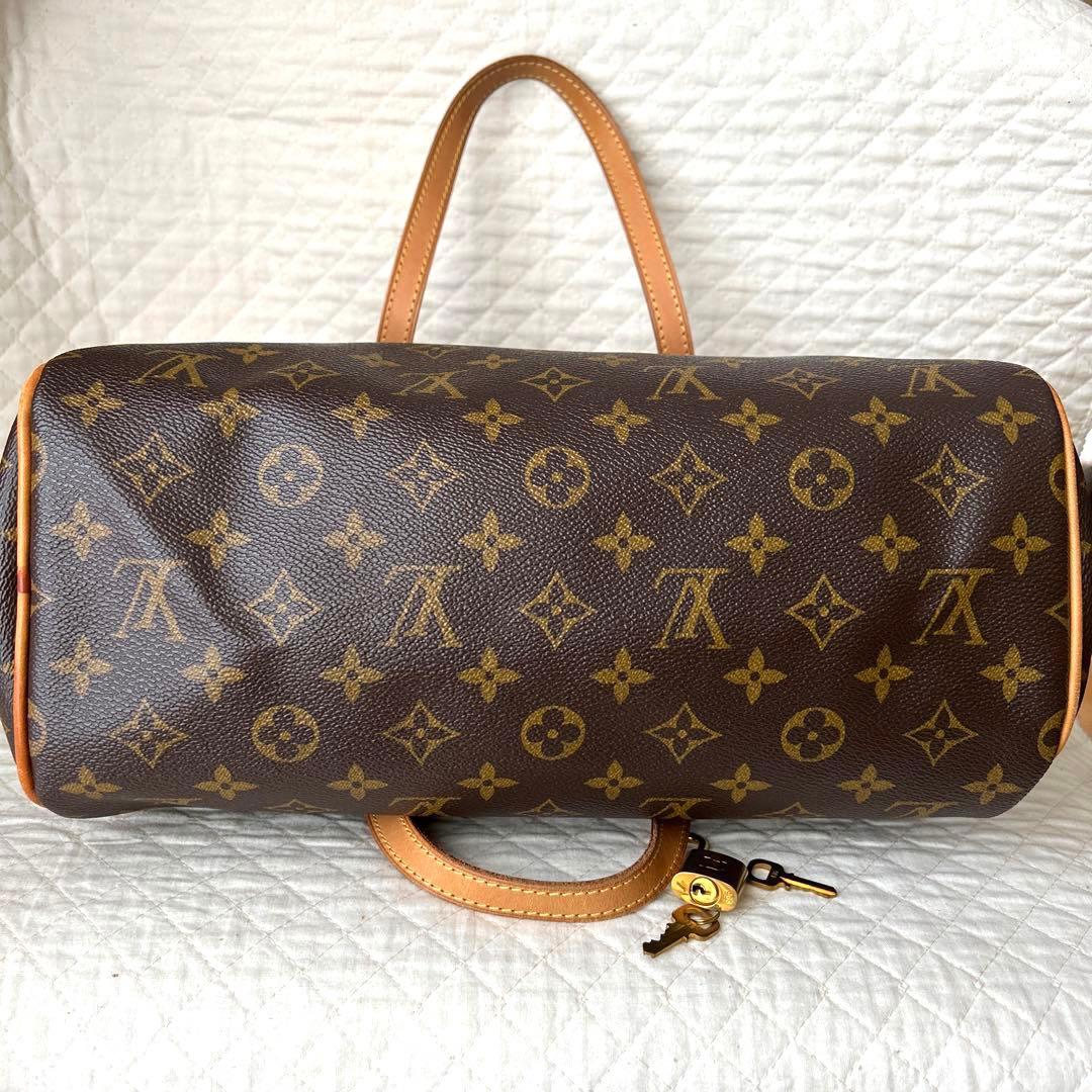 LOUIS VUITTON Montorgueil PM Monogram Handbag Brown Guam Duty Free w/Loc #QY2DSV