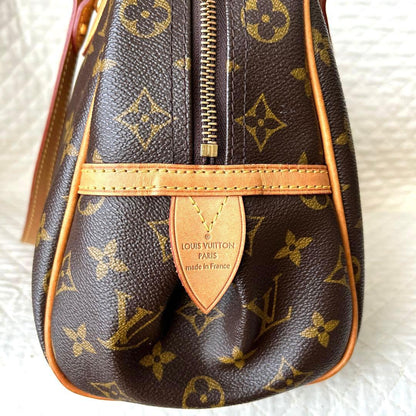 LOUIS VUITTON Montorgueil PM Monogram Handbag Brown Guam Duty Free w/Loc #QY2DSV