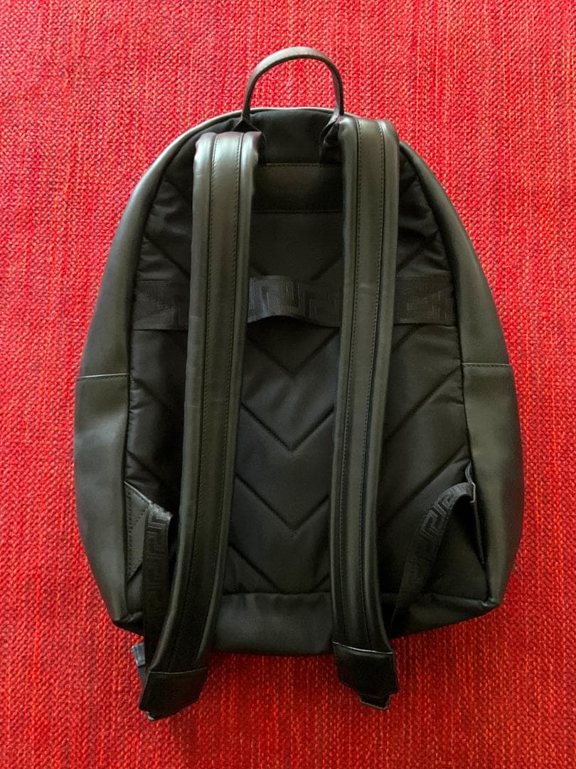 VERSACE Medusa Leather Backpack Patchwork Unisex #QYC848
