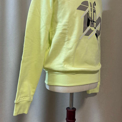 HERMES Men's Cotton Hoodie with Leather Patches, Yellow #PC4QED
