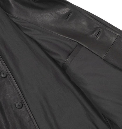 AURALEE 26SS TEXTURED LAMB LEATHER BLOUSON #QY905U