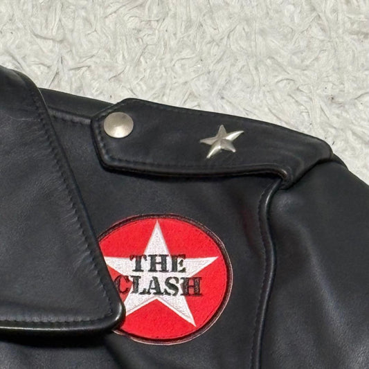 Schott 613 US One Star Rider's Double Leather Jacket, Size 44 #QYKTAU
