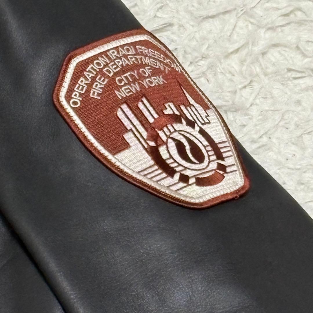 Schott 613 US One Star Rider's Double Leather Jacket, Size 44 #QYKTAU