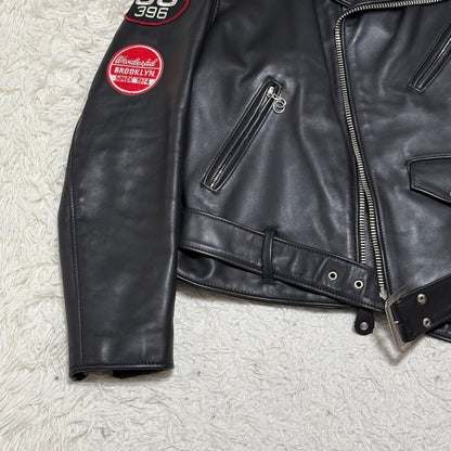 Schott 613 US One Star Rider's Double Leather Jacket, Size 44 #QYKTAU
