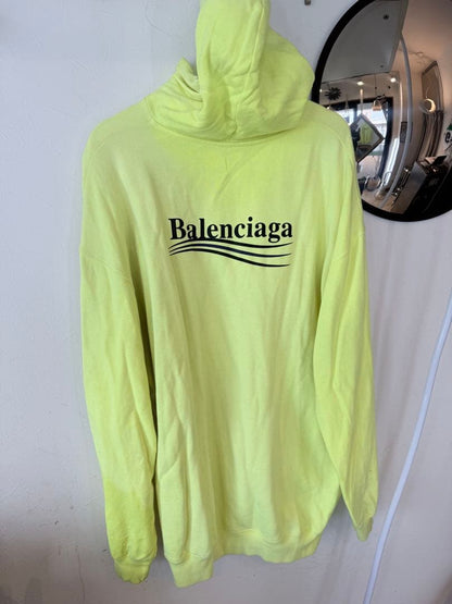 Balenciaga neon yellow hoodie #QY5KVL