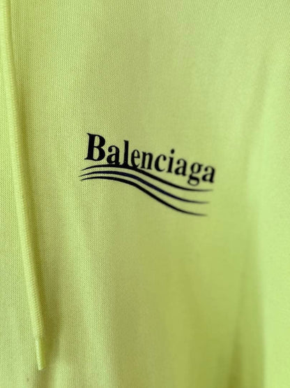 Balenciaga neon yellow hoodie #QY5KVL