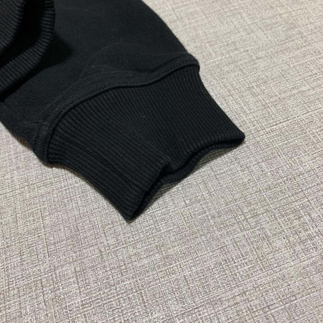 Burberry logo hoodie in black cotton. #QYGY8Z