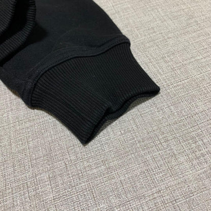 Burberry logo hoodie in black cotton. #QYGY8Z