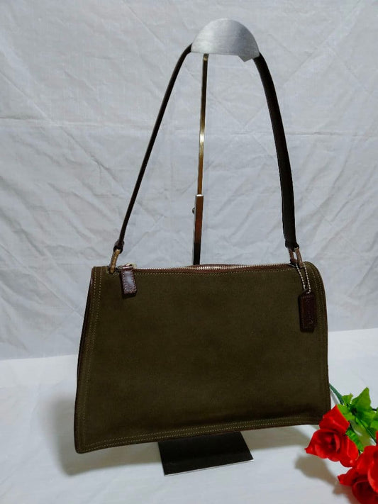 Old Coach COACH shoulder bag suede 6146 #QY2STY
