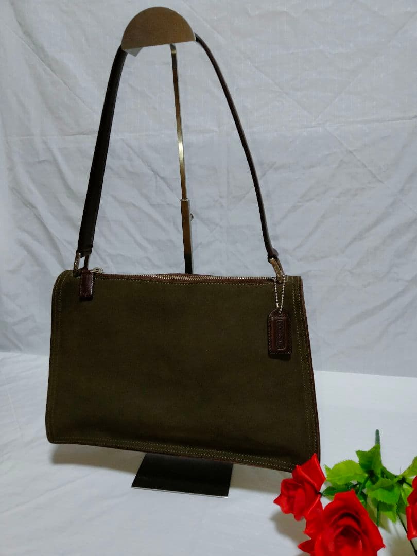 Old Coach COACH shoulder bag suede 6146 #QY2STY