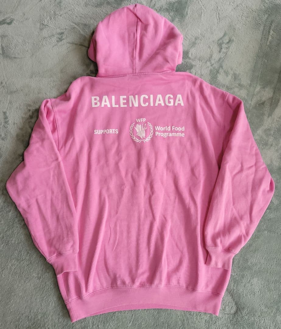 BALENCIAGA Pink Hoodie Size S #QYJXS4