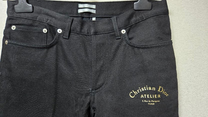 Dior Homme GINZA Atelier Gold Embroidery Denim Size 28 18AW #QYHKR0