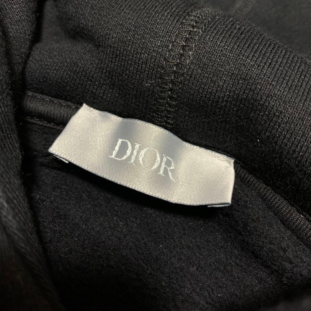 DIOR Pullover Hoodie with Atelier Logo, Black, Size S #QYE5VW