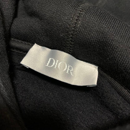 DIOR Pullover Hoodie with Atelier Logo, Black, Size S #QYE5VW
