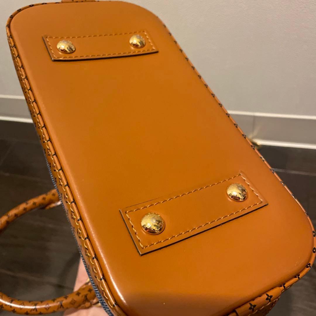 LOUIS VUITTON Alma BB Navy Vernis Rare Strap Mint #QY1PSO