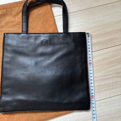 LOEWE Black Leather Tote Bag #QYAYNQ