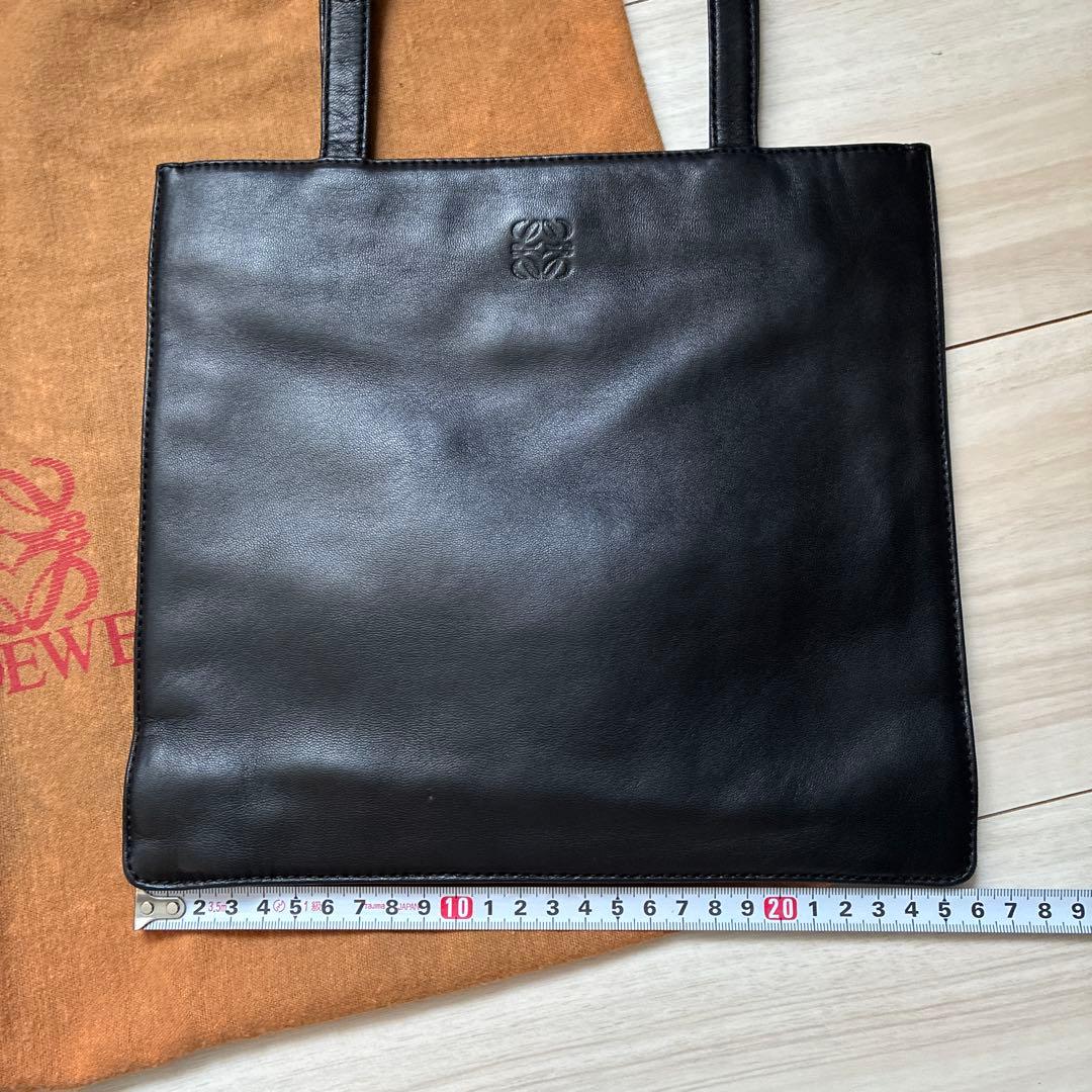 LOEWE Black Leather Tote Bag #QYAYNQ