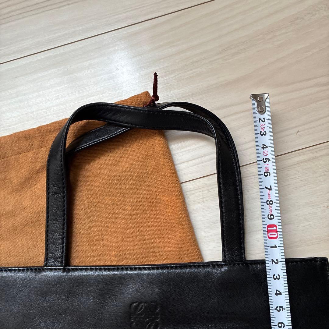 LOEWE Black Leather Tote Bag #QYAYNQ