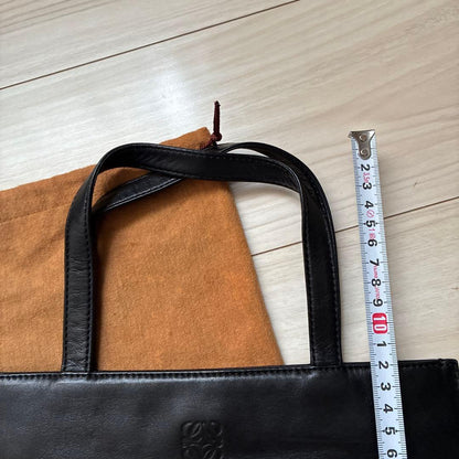 LOEWE Black Leather Tote Bag #QYAYNQ