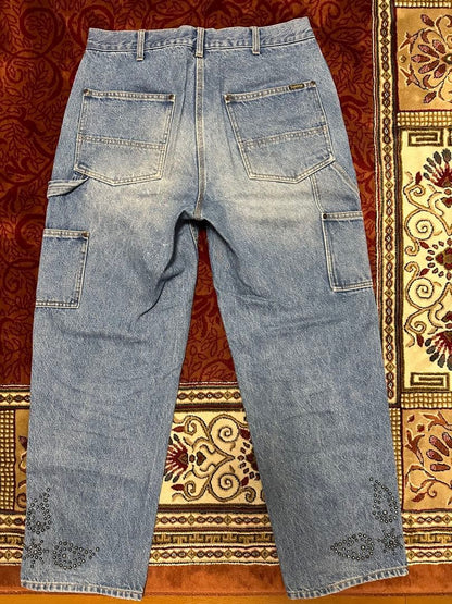 Paisley Studded Double Knee Painter Pant #QY3OMR