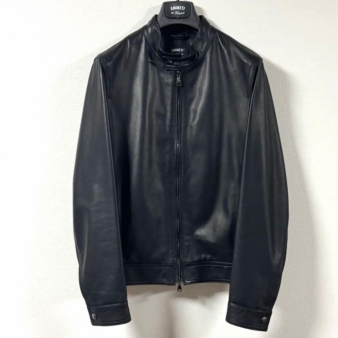 EMMETI 48 JURI Leather Rider's Jacket #QY5D7F