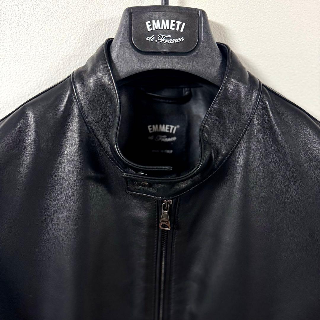 EMMETI 48 JURI Leather Rider's Jacket #QY5D7F