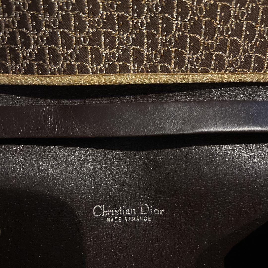 Christian Dior Vintage Gold Leather Shoulder Bag 50yr Old #QY8LW0