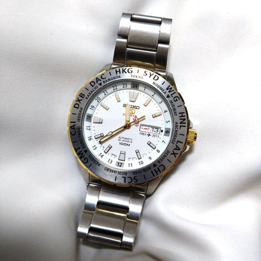SEIKO5 50th Anniversary Model Skeleton Back Winding #PFB5IQ