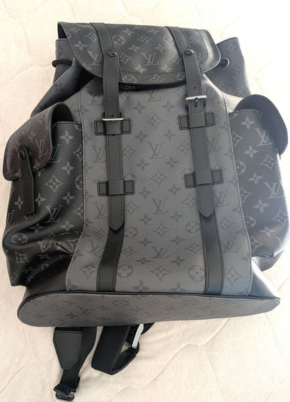 LOUIS VUITTON Christopher MM Monogram Eclipse Backpack Black #QY8DHY