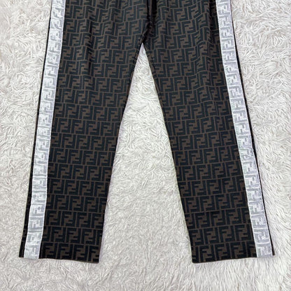 FENDI Zucca pattern track pants, size XL #QYAXTU