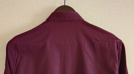 Dior Homme Tiny Collar Shirt, Bordeaux, Eddie Evans, 2004 Autumn/Winter #QYHSL1