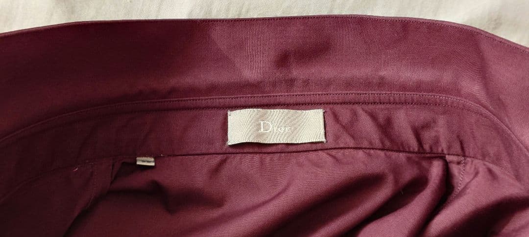 Dior Homme Tiny Collar Shirt, Bordeaux, Eddie Evans, 2004 Autumn/Winter #QYHSL1