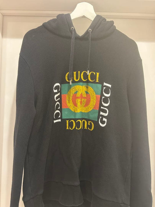 GUCCI Black Logo Hoodie #QYJATW