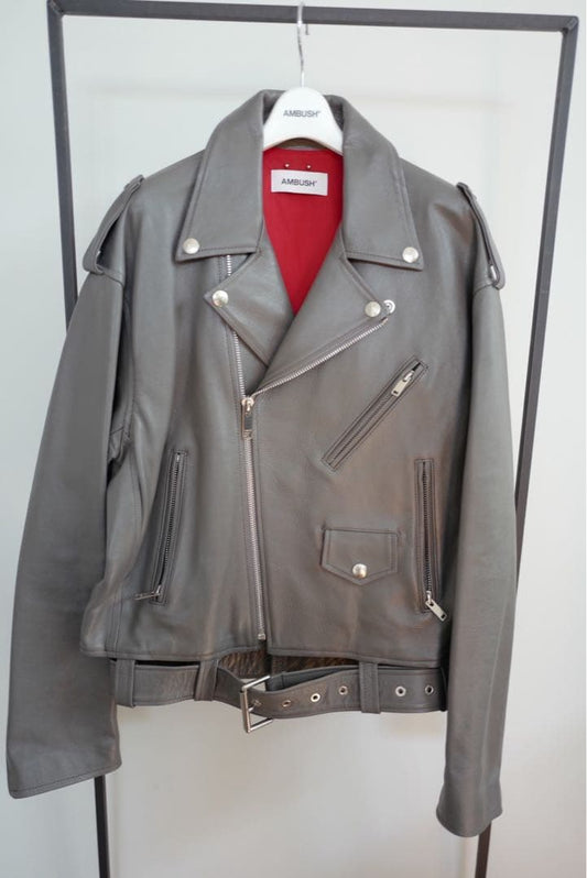 AMBUSH Leather Rider's Jacket #QY6NFG