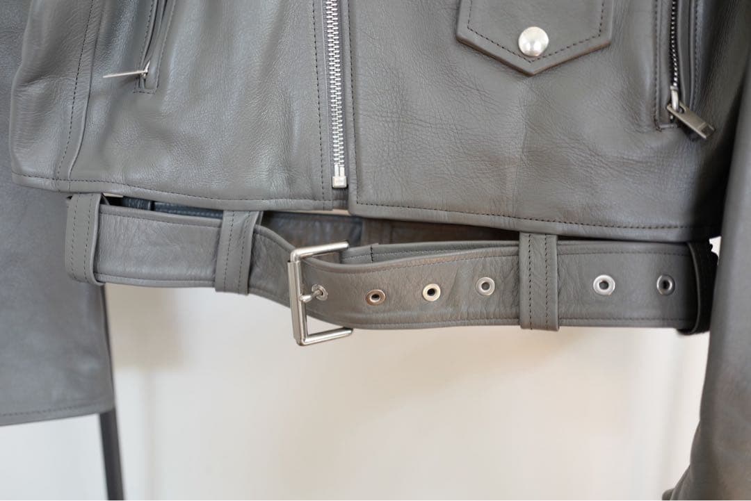 AMBUSH Leather Rider's Jacket #QY6NFG