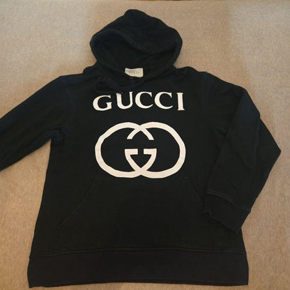 GUCCI Black Logo Hoodie #PFB5NY
