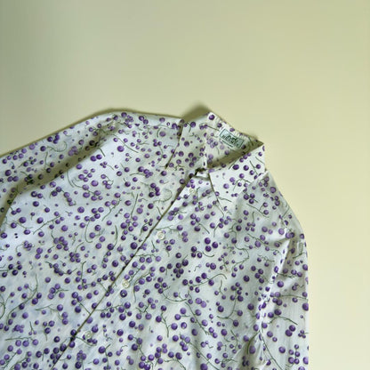 HERMES 2010s Blueberry Pattern Shirt #PGD2SA