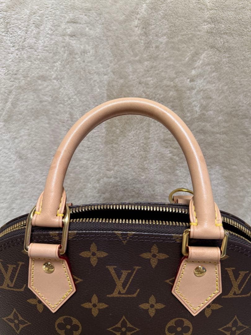 LOUIS VUITTON Alma Mini Brown Monogram Canvas Handbag #QYA4DA