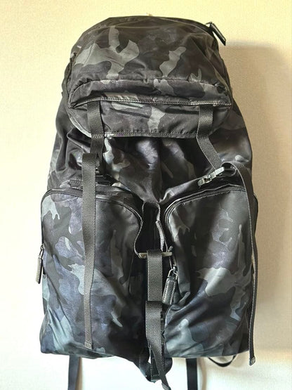 PRADA 2VZ136 Camo Camouflage Backpack Nylon #QYD34R