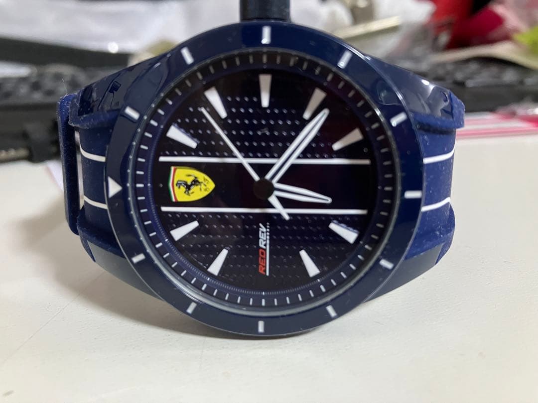 Ferrari Red Rev Watch, Navy, 0830541 #QY2SLP